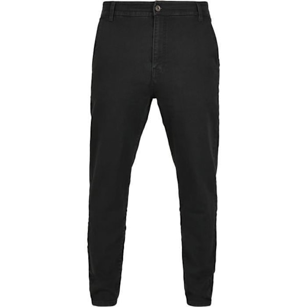 Chino-housut - Urban Classics - Musta Denim - Normaalimitoitus - Elastinen Mukavuus - Vakiokoko Svart 34