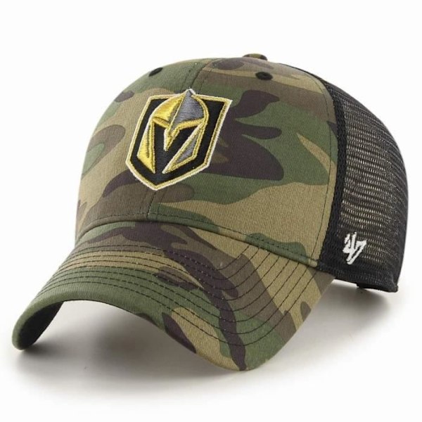 Snapback Kasket - 47 Brand - Branson - Camo - Bomuld - Polyester kamouflage