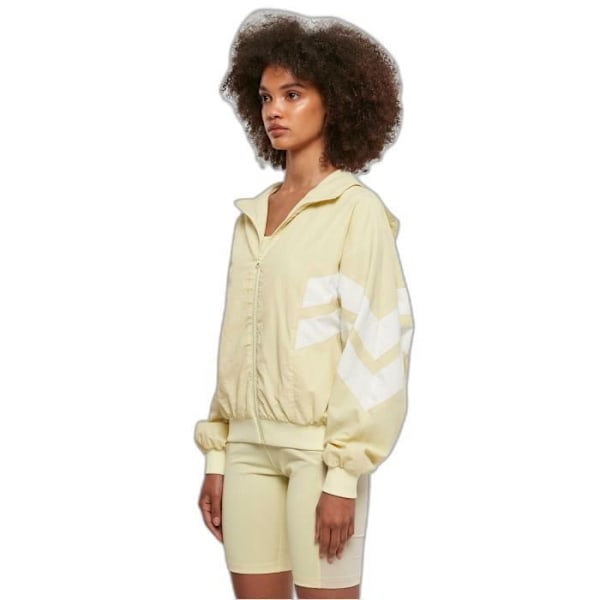 Kvindelig crinkled jakke Urban Classics Batwing GT - gul/hvid - 3XL gul/vit XXXXXL