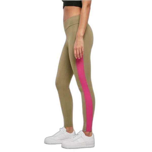 Urban Classics Color Block GT damleggings - khakigrön/lila - XXL Kakigrön/lila XXL