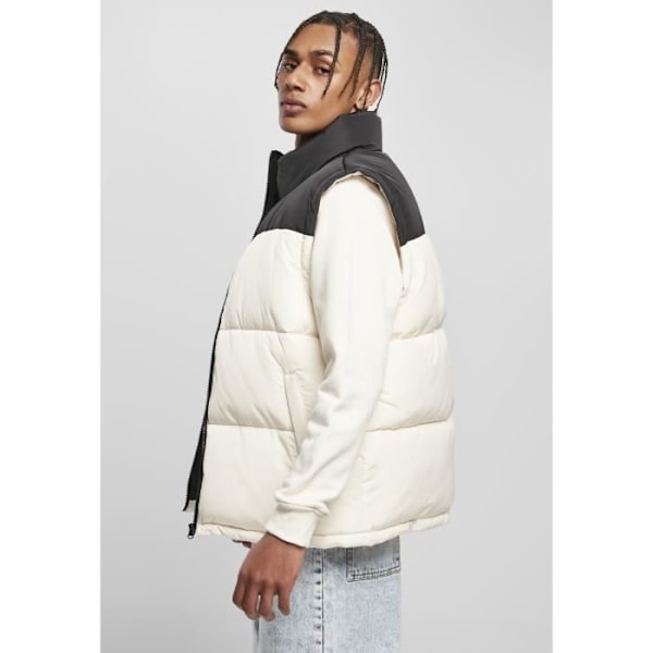 Veste Urban Classics blok puffer - sort/hvid Svart vit S