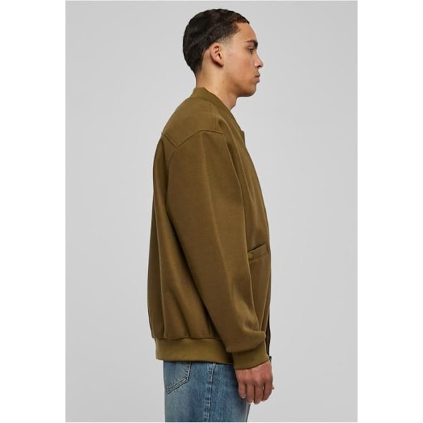 Blouson - Urban Classics - Bombardier - Ribbade krage - Zippade fickor - Oversize passform oliv M
