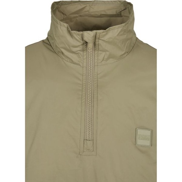 Veste Urban Classics stand up collar pull over grön khaki S