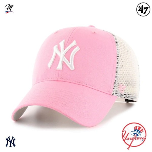 Kasket - 47 MLB - NY Yankees - Branson MVP - Rosa - Bomuld/Polyester - Justerbar Rosa