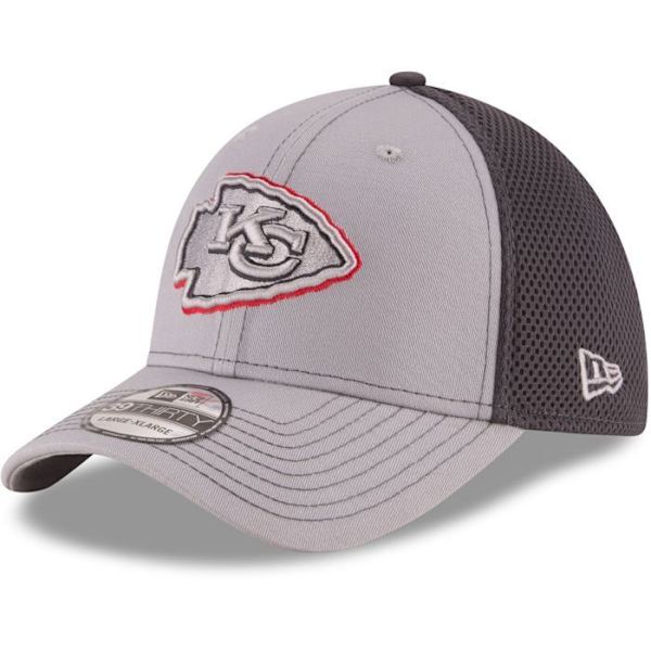 New Era 39Thirty Stretch Mesh Kasket - Kansas City Chiefs Grå S / M