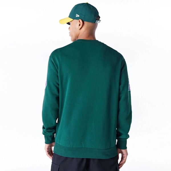 Sweatshirt - New Era - Oakland Athletics - Tartan Infill - Grön - Långa ärmar - Unisex I'm sorry, but 'dkgwhi' does not se XL