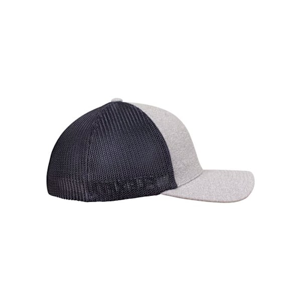 Lippis - Flexfit - Melange Mesh - Mukava istuvuus - Stretch-kangas - Muodikas tyyli grå meleret/sort