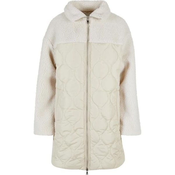 Oversize dunjakke til kvinder - Urban Classics - Beige - Sherpa - Polstret polyester - Komfortabel Vit jag