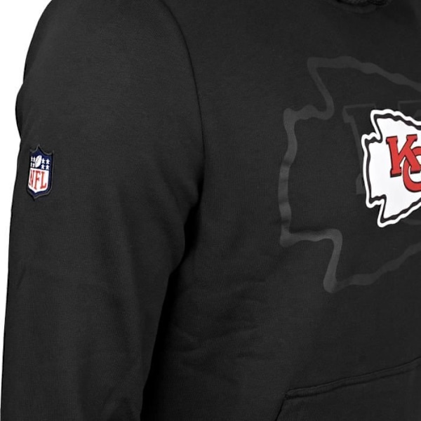 New Era Fleece Hoody - NFL Kansas City Chiefs 2.0 sort - Mand Svart XXXXL