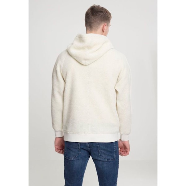 Hættetrøje - Urban Classic - Sherpa - Lys beige - Lange ærmer - 100% Polyester Vit XXL