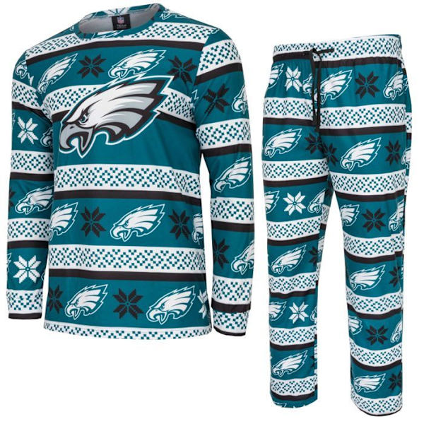 NFL-hold Vinter JULE Pyjamas Sæt skjorte og bukser Philadelphia Eagles jag