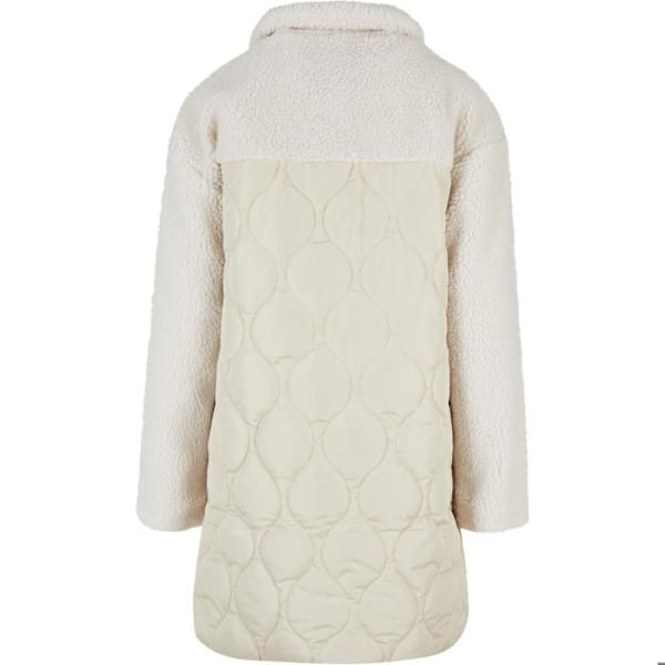Oversize dunjakke til kvinder - Urban Classics - Beige - Sherpa - Polstret polyester - Komfortabel Vit jag