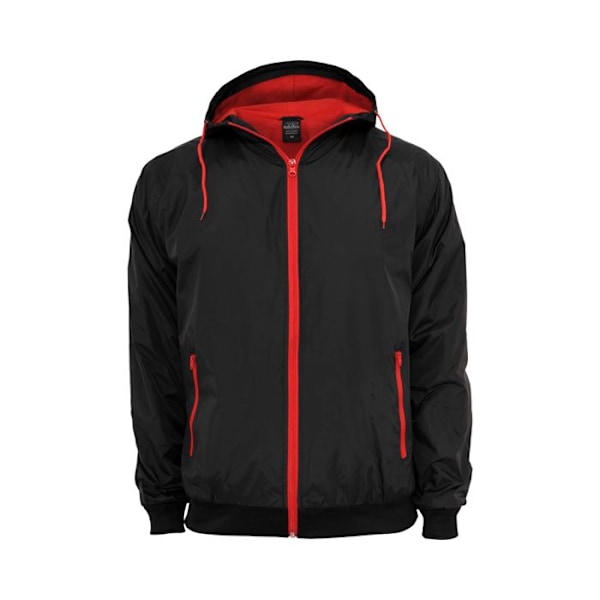 Kappjacka - URBAN CLASSICS - KONTRAST VINDJÄGARE - Svart/Röd - Unisex - Multisport svart röd S