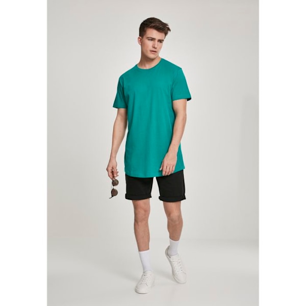T-shirt Urban Classic formet lang ljusblå XS