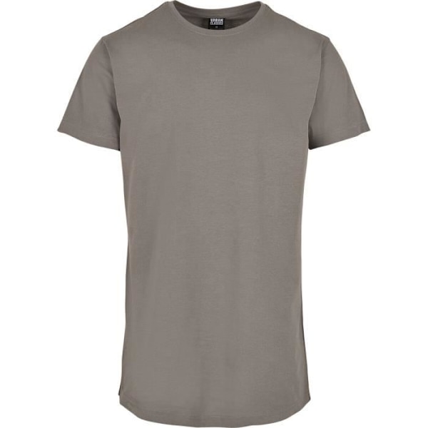 T-paita Pitkä Miehet - URBAN CLASSICS - Harmaa - Slim Fit - 100% Puuvilla Grå XL