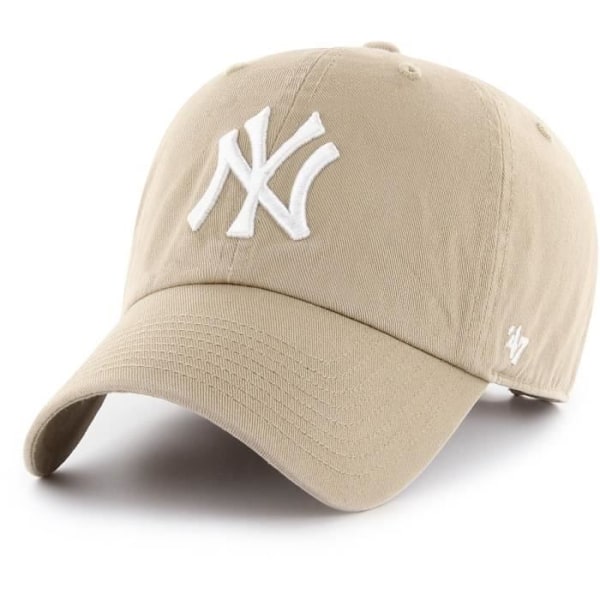47 Brand Justerbar Kasket - CLEAN UP New York Yankees beige