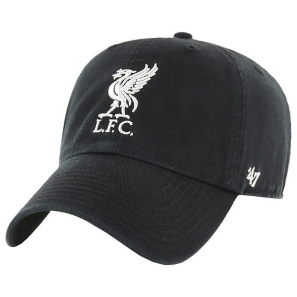 Casual Cap - 47 Brand - FC Liverpool - Sort - 100% Bomuld - Justerbar svart