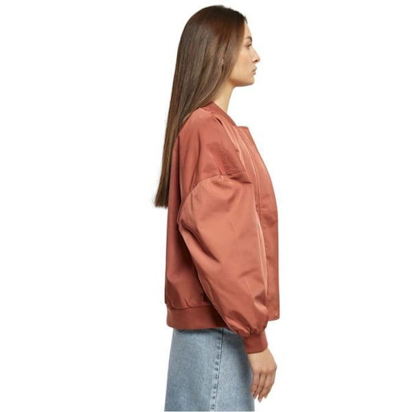 Blouson oversize dame - Urban Classics - Terracotta - Genanvendt polyester - Taffetasfor - 2 lommer terrakotta XXL