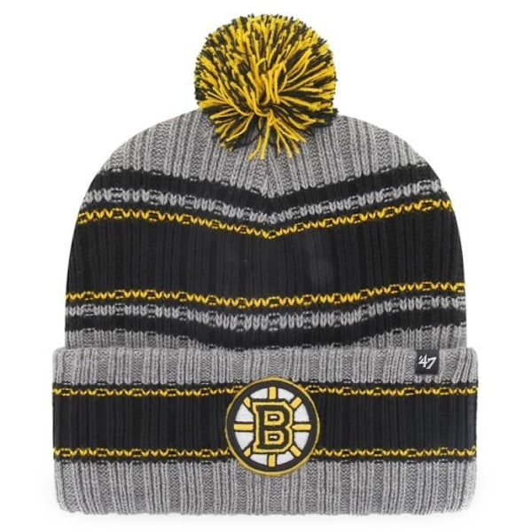Neulepipo - 47 Brand - REXFORD Boston Bruins - Valkoinen, Musta ja Keltainen - Aikuinen Mies Svart och gult