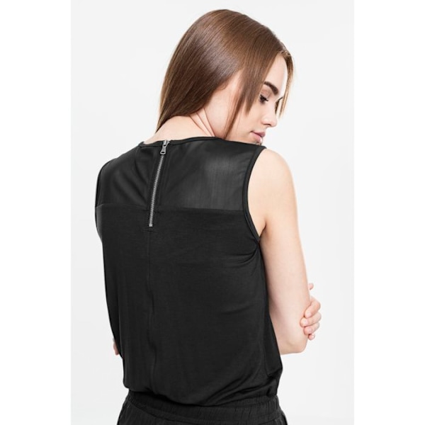 Damensemble - Urban Classics - Lång jumpsuit - Svart - utan ärm - Andas svart XS