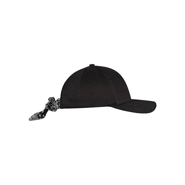 Kasket - Flexfit - Bøjet - Sort - Unisex - Forår/Sommer svart/svart Unik storlek