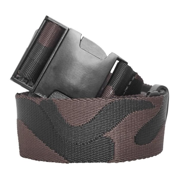 Bælte - Urban Classics - CANVAS Gummi Berøring - Grå Kamuflage - 120cm - Polyester grå camouflage