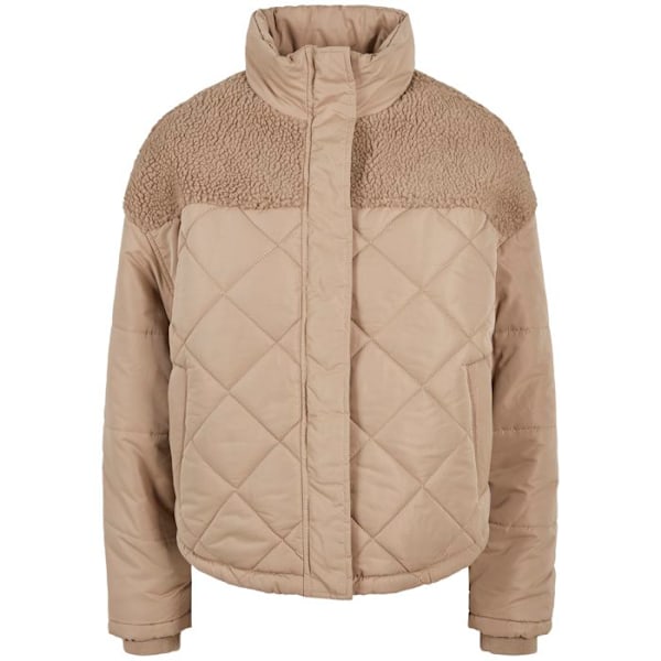 Naisten takki Urban Classics timanttivärjätty puffer ylimitoitettu (GT) beige XXXXXL