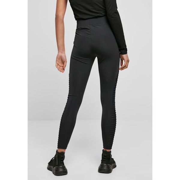 Naisten leggingit - Urban Classics - Korkea vyötärö - Biker-tyyli - Läpinäkyvä kangas - Mukava svart jag