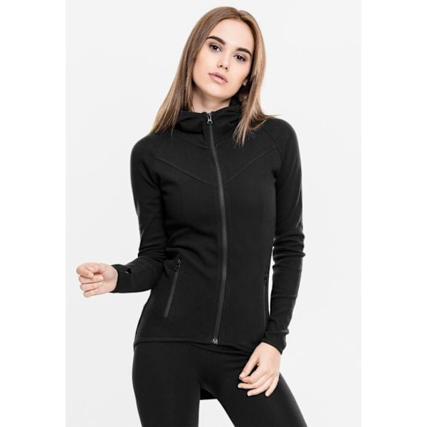Hoody - Urban Classics - ATHLETIC INTERLOCK - Sort - Lange ærmer - Hættekrave sort S