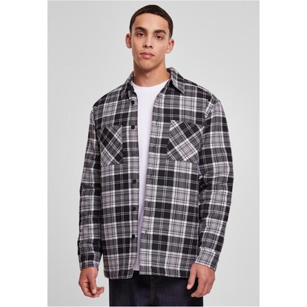 Dunvägg matelassé - Urban Classics - Ruta - Återvunnet tyg - Polyesterfoder - Oversize passform svart vit XXL