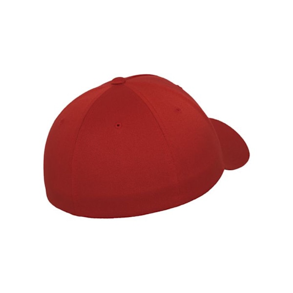 Lippalakki - Flexfit - 5-paneeli - 100% puuvillaa - Punainen - Yhteensopiva - Kesä rød L/XL
