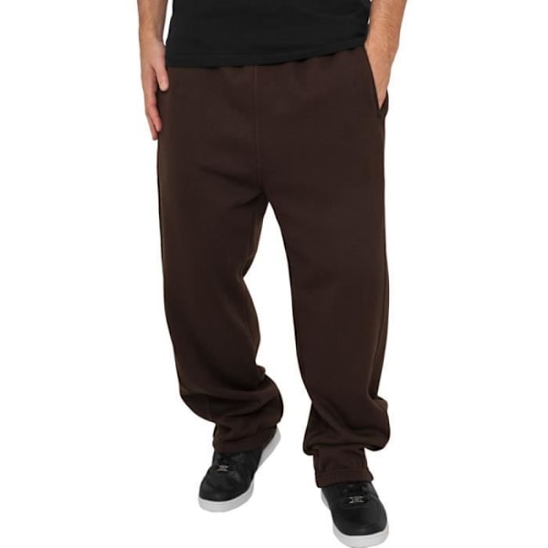 Byxa för män - Urban Classics - brun - storlek 3XL - Urban Fit-konstruktion - fickor med dragkedja Brun jag