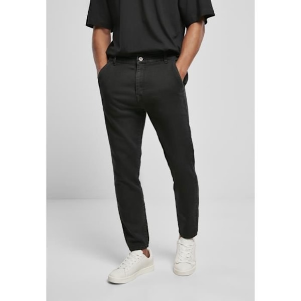 Chino Bukser - Urban Classics - Sort Denim - Regulær Pasform - Elastisk Komfort - Standard Størrelse Svart 34