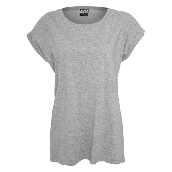 T-shirt dam - Urban Classic - Förlängd - Grå - Långa ärmar - 100% bomull grå XL