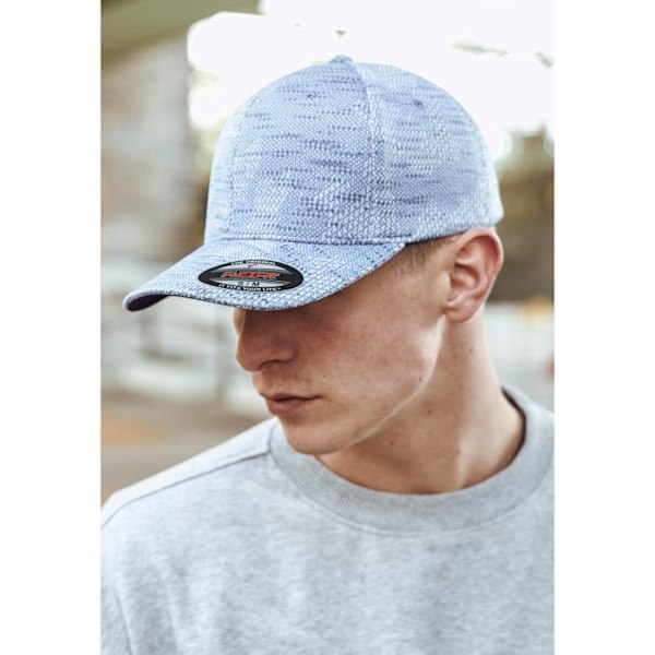 Casquette - Flexfit - Jasquard Strik - Blå - Strikket stof - Perfekt pasform Blå S / M
