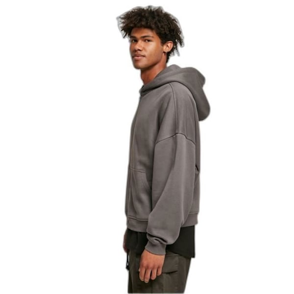 Urban Classics Organic 90-tals hoodie med dragkedja - Svart - XXL Svart XL
