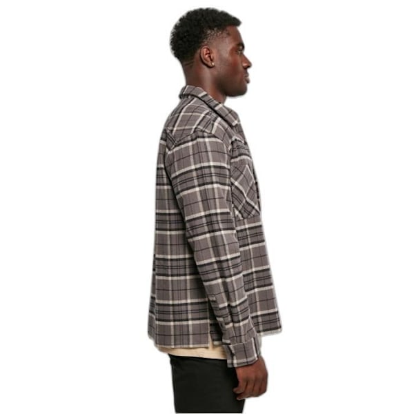 Urban Classics Kane -ruudullinen paita - harmaa/musta - XL