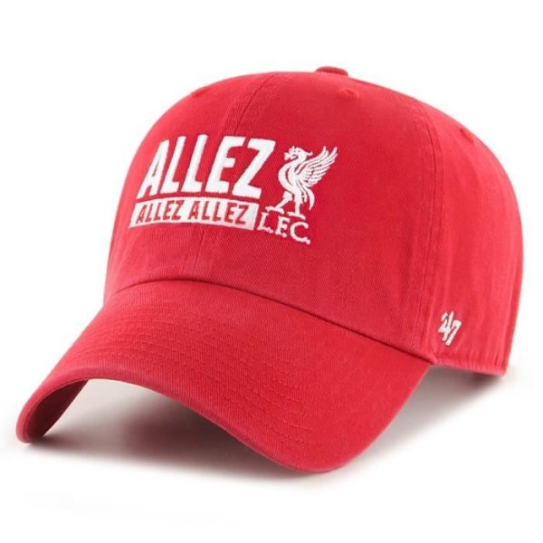 Casquette ALLEZ FC Liverpool rød - 47 Brand - Relaxed Fit - 100% bomuld Röd