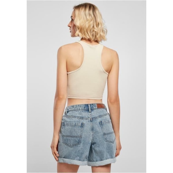 Urban Classics Cropped linne dam - benvit - XL Äggskal XL