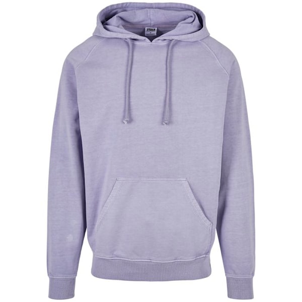 Sweatshirt med huva - Urban Classics - Overdyed - Färg lavendelblå - Långa ärmar - Huva lavendelfärgad XXL