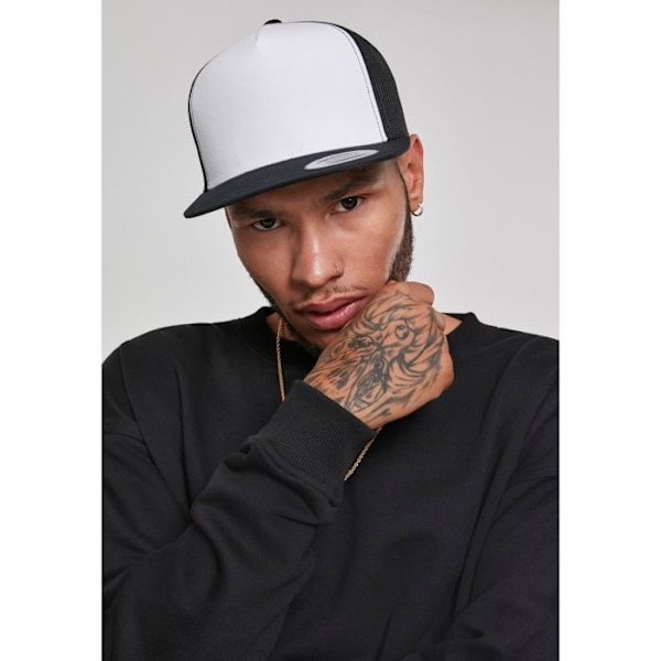 Trucker Cap 5-Panels - Flexfit - Brun/Hvid - One Size - Casual - Forår/Sommer brun/hvid/brun