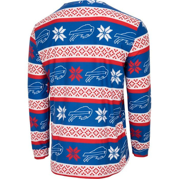 NFL-hold Vinter JULE Pyjamas Sæt skjorte og bukser Buffalo Bills M