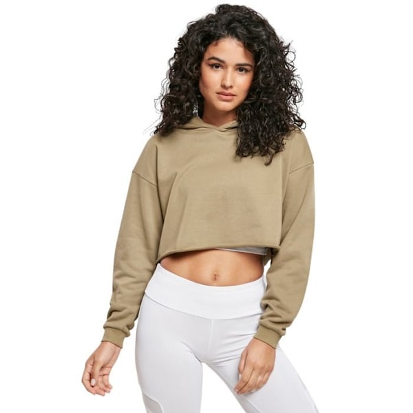 Hættetrøje - Urban Classics - Oversize - Khaki farve - Lange ærmer - Dame store størrelser kaki XXXXXL