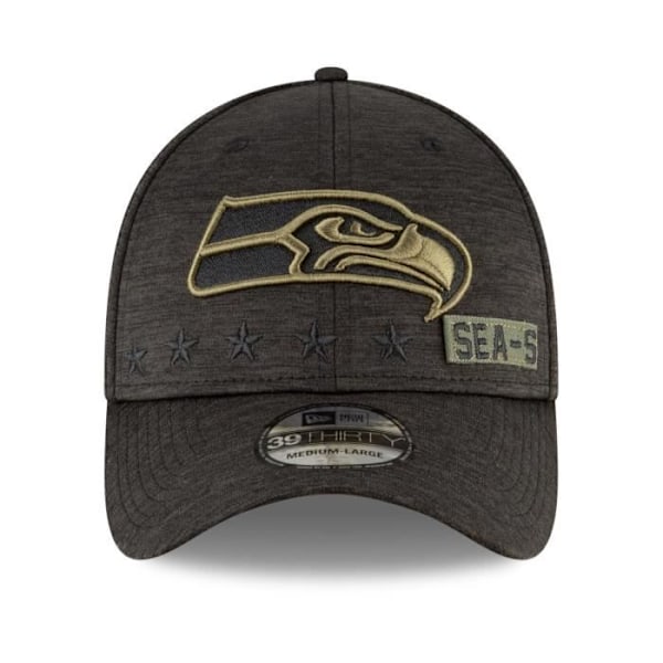 Casquette New Era 39Thirty - Seattle Seahawks - Hyllning till tjänst 2020 - Broderier och tryck i kamouflage Seattle Seahawks L/XL