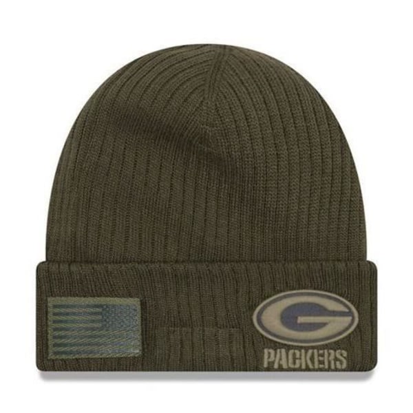 Mössa - Green Bay Packers - SALUTE TO SERVICE - Dubbel fleece - One size - Vinter Oliv