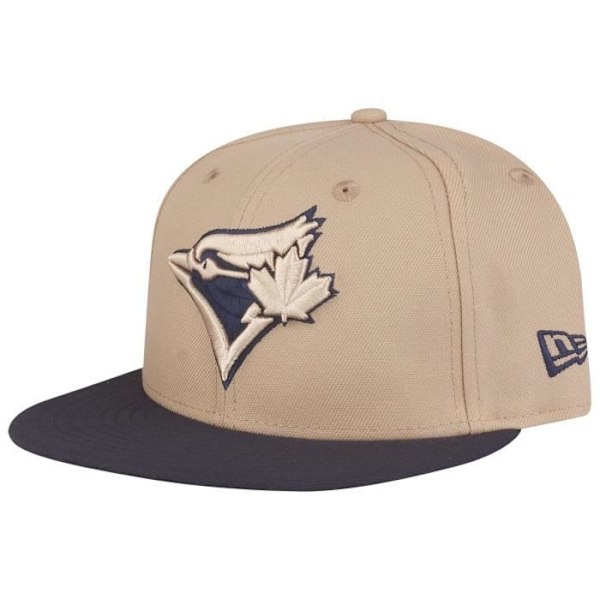 Casquette 9FIFTY - New Era - Toronto Blue Jays - Beige - Justerbar - 100% Polyester kamel, marinblå
