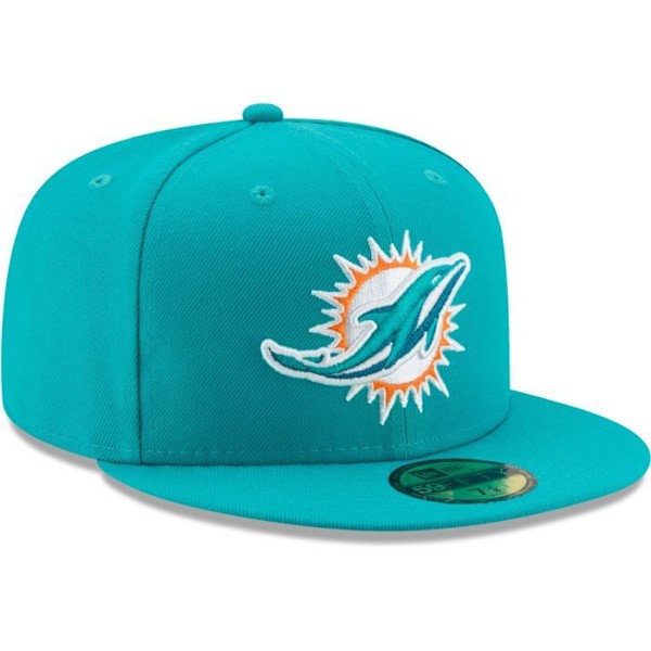 Uuden aikakauden 59Fifty-lippalakki - NFL KENTÄLLÄ Miami Dolphins Aqua 7