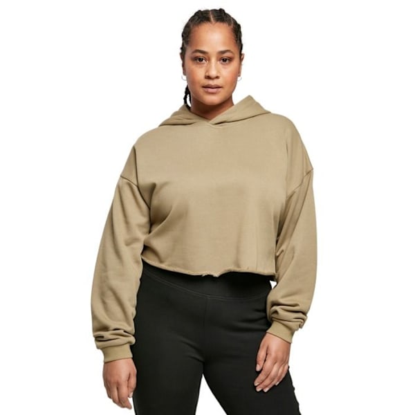 Hættetrøje - Urban Classics - Oversize - Khaki farve - Lange ærmer - Dame store størrelser kaki XXXXXL