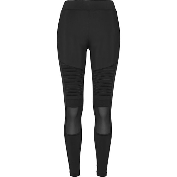 Legging dame - Urban Classic - mesh biker - Høj talje - Sort - Maskinvask svart M