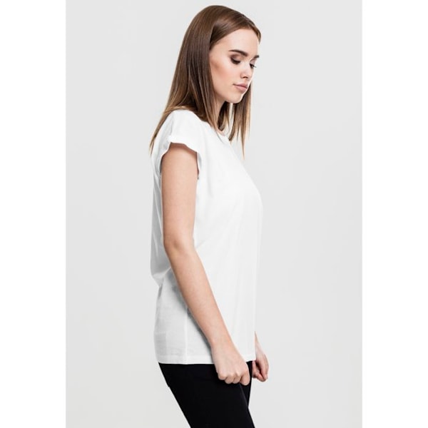 T-shirt dam - Urban Classic - Förlängd - Vit - Långärmad - 100% bomull Vit XS